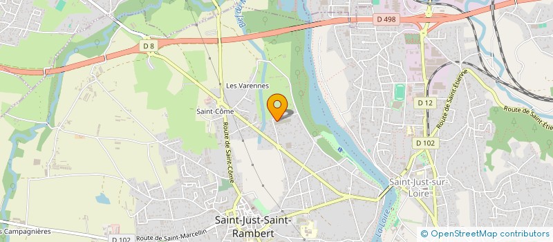 localisation de l'entreprise GOMET BATIMENTS  SAINT-JUST-SAINT-RAMBERT