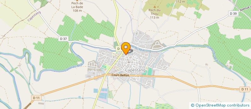 localisation de l'entreprise GOMEZ  CAPESTANG