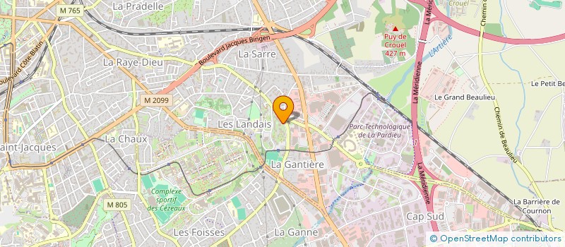 localisation de l'entreprise GOMEZ C ET MOURRELLON S  CLERMONT-FERRAND