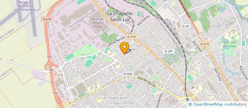 localisation de l'entreprise GOMEZ INSTAL à LA CHAPELLE-SAINT-LUC