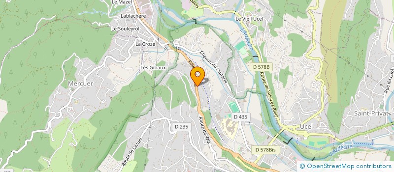 localisation de l'entreprise GOMEZ INVESTISSEMENT  AUBENAS