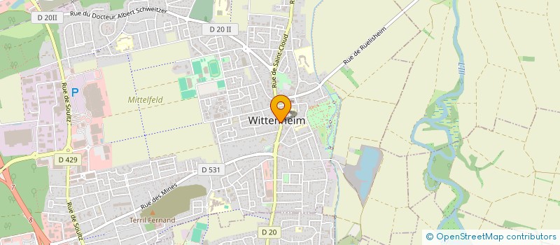 localisation de l'entreprise GOMINA COIFFURE  WITTENHEIM