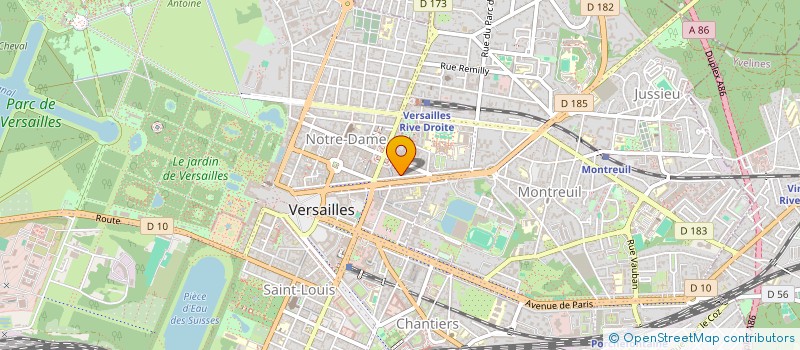 localisation de l'entreprise GOMIS TECHNOLOGIE à VERSAILLES