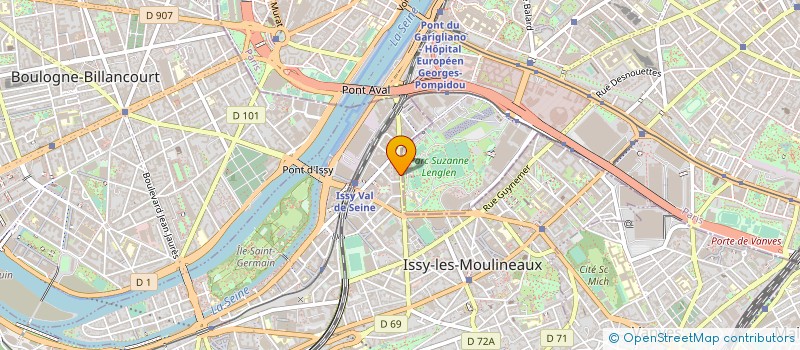 localisation de l'entreprise GOMIT ETABL CIE GEN RADIOLOGIE à ISSY-LES-MOULINEAUX