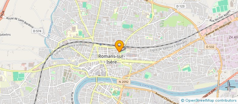 localisation de l'entreprise GOMM'O'SOL à ROMANS-SUR-ISERE