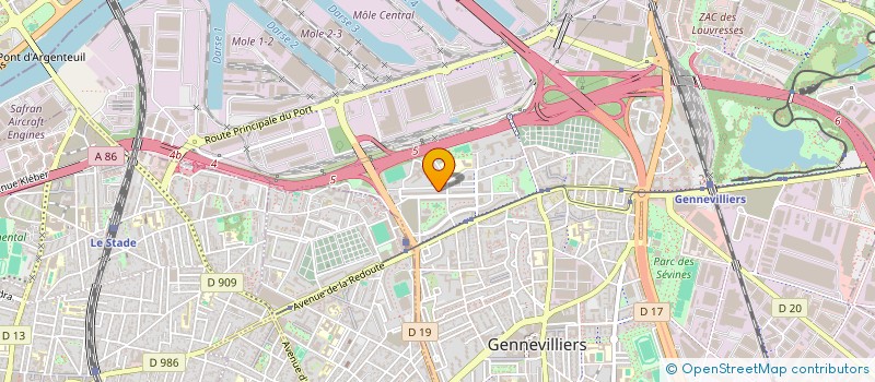 localisation de l'entreprise GOMMENET à GENNEVILLIERS