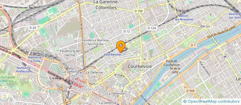 localisation de l'entreprise GOMOKO à COURBEVOIE