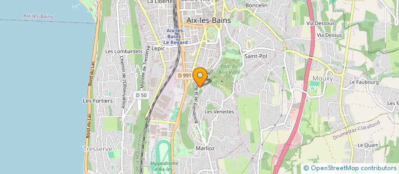 localisation de l'entreprise GOMOS à AIX-LES-BAINS