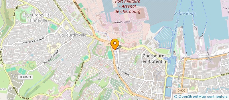 localisation de l'entreprise GOMS IMMOBILIER à CHERBOURG-EN-COTENTIN