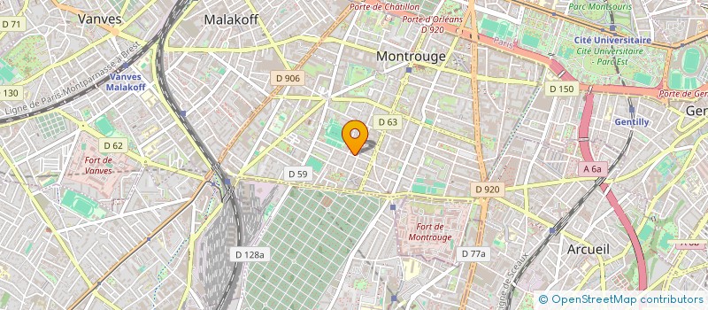 localisation de l'entreprise GONAO  MONTROUGE