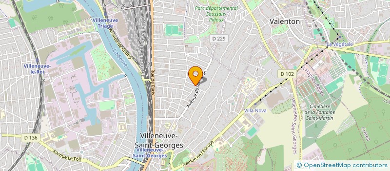 localisation de l'entreprise GONCALVES à VILLENEUVE-SAINT-GEORGES