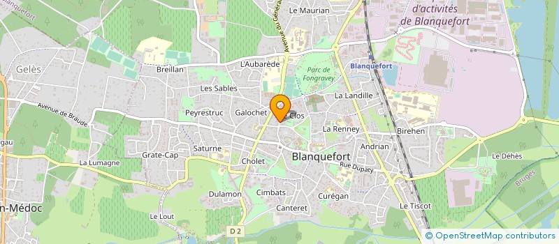 localisation de l'entreprise GONCALVES CACHO à BLANQUEFORT