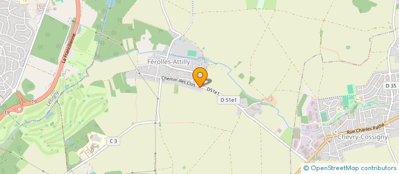 localisation de l'entreprise GONCALVES CHARLOT  FEROLLES-ATTILLY