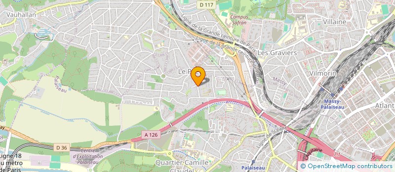 localisation de l'entreprise GONCALVES CONVOYAGES à PALAISEAU