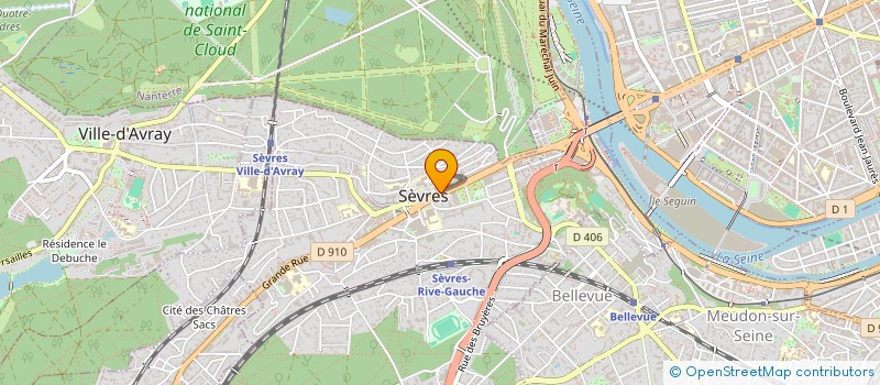 localisation de l'entreprise GONCALVES & DUARTE ASSOCIES à SEVRES