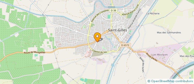 localisation de l'entreprise GONCALVES MACONNERIE à SAINT-GILLES