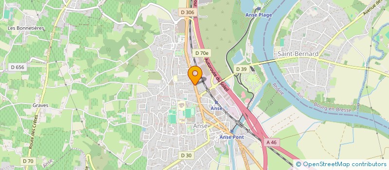 localisation de l'entreprise GONCALVES MACONNERIE GROS OEUVRE  ANSE