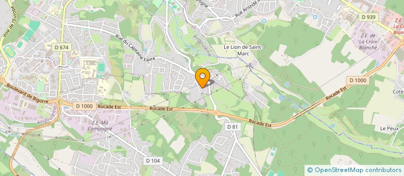 localisation de l'entreprise GONCALVES TIAGO à ANGOULEME