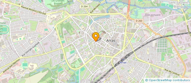 localisation de l'entreprise GONDAL BAAR à ARRAS