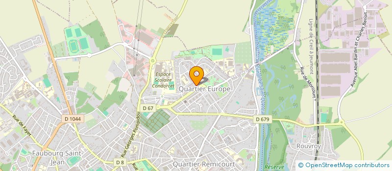 localisation de l'entreprise GONDAL BATIMENT à SAINT-QUENTIN