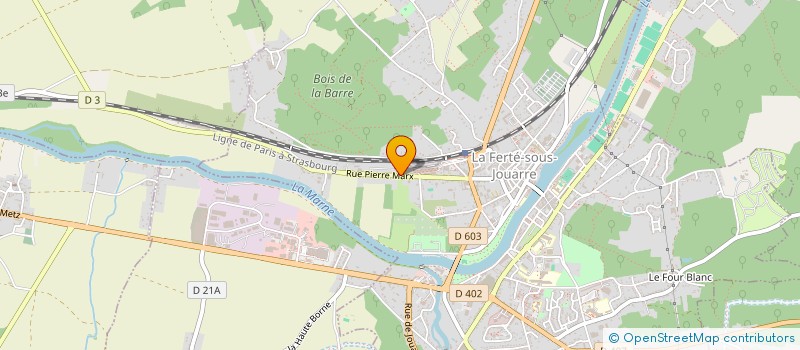 localisation de l'entreprise GONDARD à LA FERTE-SOUS-JOUARRE