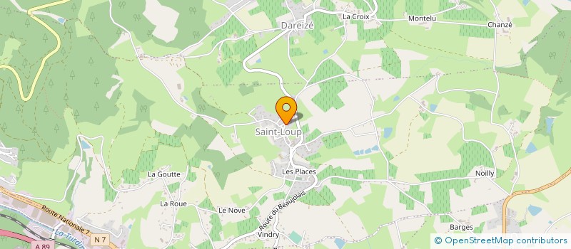 localisation de l'entreprise GONDARD FILS  VINDRY-SUR-TURDINE