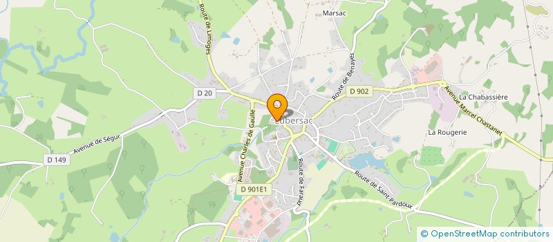 localisation de l'entreprise GONDOUX FRAGNOU  LUBERSAC