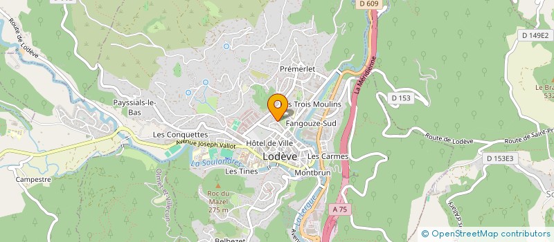 localisation de l'entreprise GONDWANA à LODEVE
