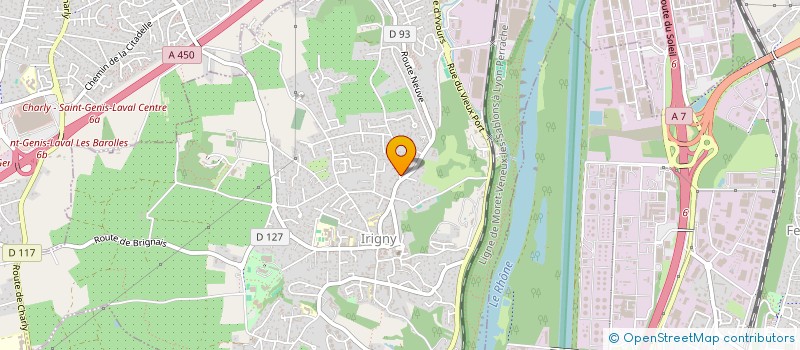 localisation de l'entreprise GONES 73  IRIGNY