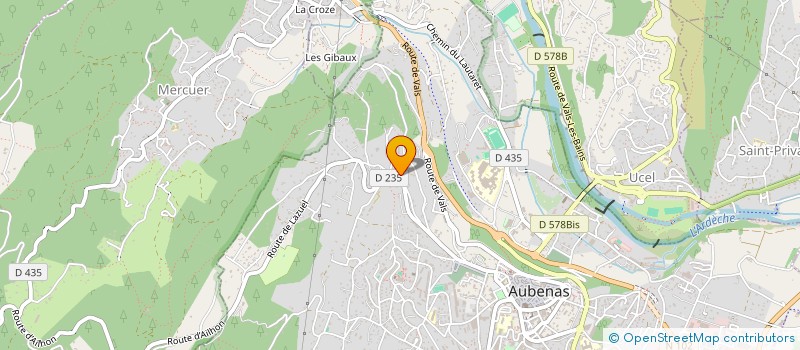 localisation de l'entreprise GONESSE 07 à AUBENAS
