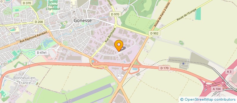 localisation de l'entreprise GONESSE BOURGET SA  GONESSE