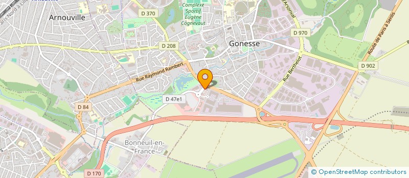 localisation de l'entreprise GONESSE FOOD à GONESSE