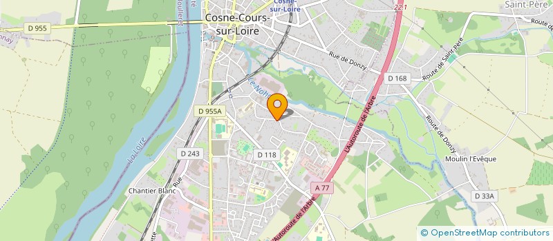 localisation de l'entreprise GONET REGINE ET LAURENCE à COSNE COURS SUR LOIRE