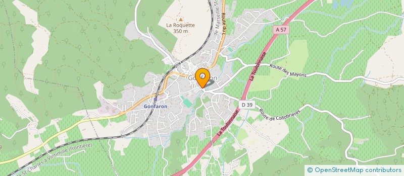 localisation de l'entreprise GONFARON OSTEOPATHIE  GONFARON