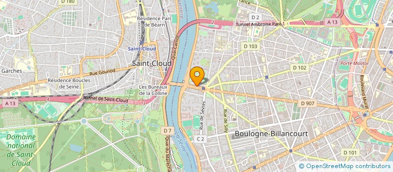 localisation de l'entreprise GONG à BOULOGNE-BILLANCOURT