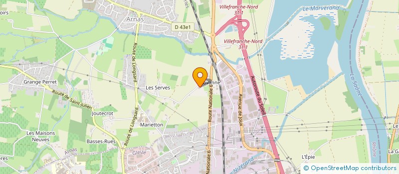 localisation de l'entreprise GONNET FRERES  ARNAS