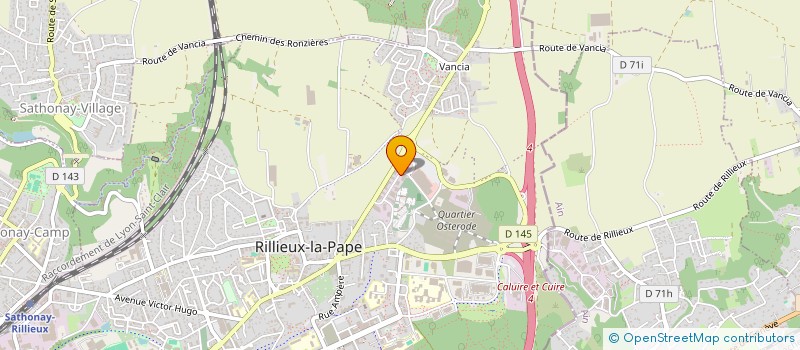 localisation de l'entreprise GONNET ISOLATION SN à RILLIEUX-LA-PAPE