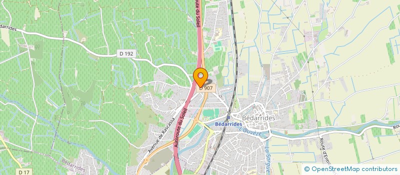 localisation de l'entreprise GONNET PERES ET FILS  BEDARRIDES