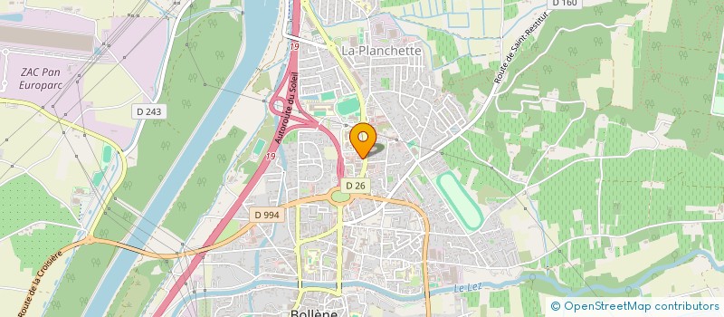 localisation de l'entreprise GONNEVILLE  BOLLENE