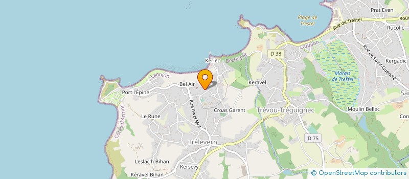 localisation de l'entreprise GONOLEK  TRELEVERN