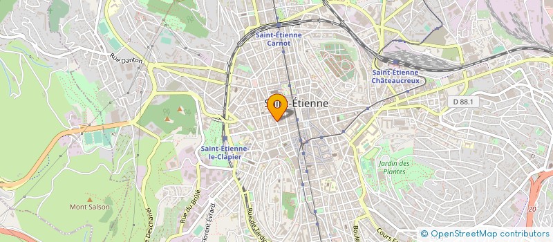 localisation de l'entreprise GONON & ASSOCIES à SAINT-ETIENNE