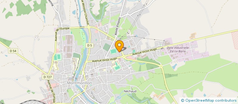 localisation de l'entreprise GONON P. ET BUDAN DE RUSSE O. à MONTMORILLON