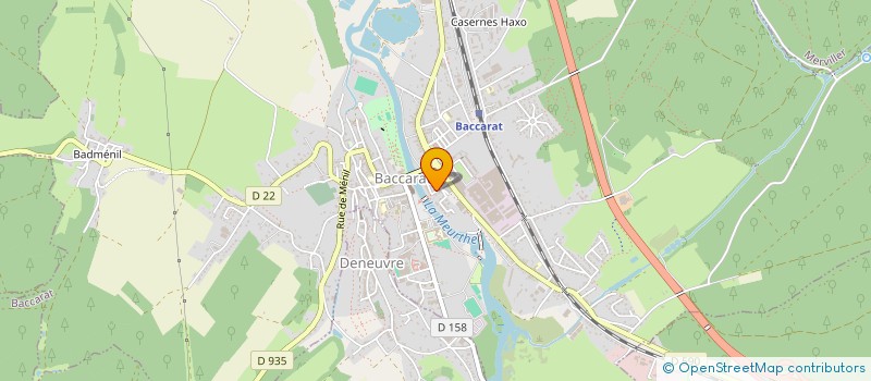 localisation de l'entreprise GONONE  BACCARAT