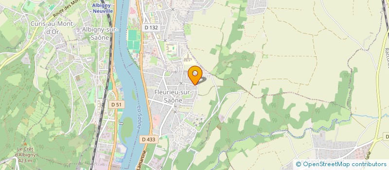 localisation de l'entreprise GONPRA  FLEURIEU-SUR-SAONE