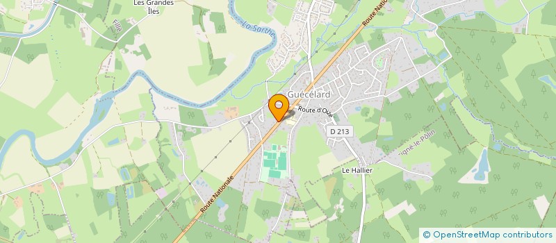 localisation de l'entreprise GONROB  GUECELARD