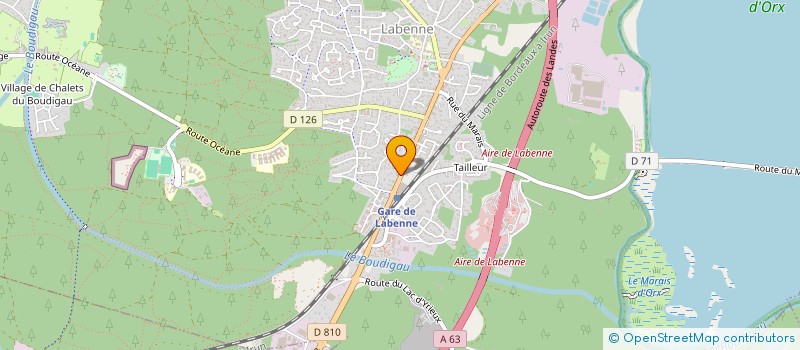 localisation de l'entreprise GONSE MATHIEU  LABENNE