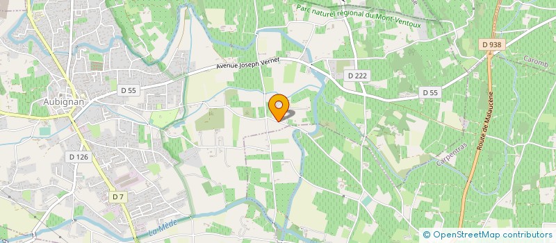 localisation de l'entreprise GONTARD FRERES PEPINIERES VITICOLES à AUBIGNAN