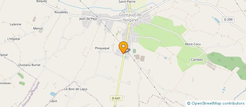 localisation de l'entreprise GONTAUD PREFA à GONTAUD-DE-NOGARET