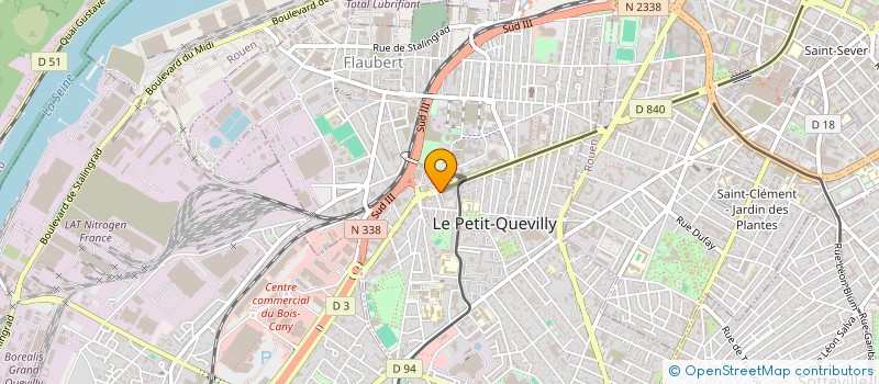 localisation de l'entreprise GONTHIER à LE PETIT-QUEVILLY