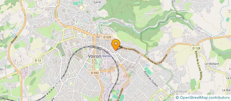 localisation de l'entreprise GONTHIER CHEVILLON à VOIRON